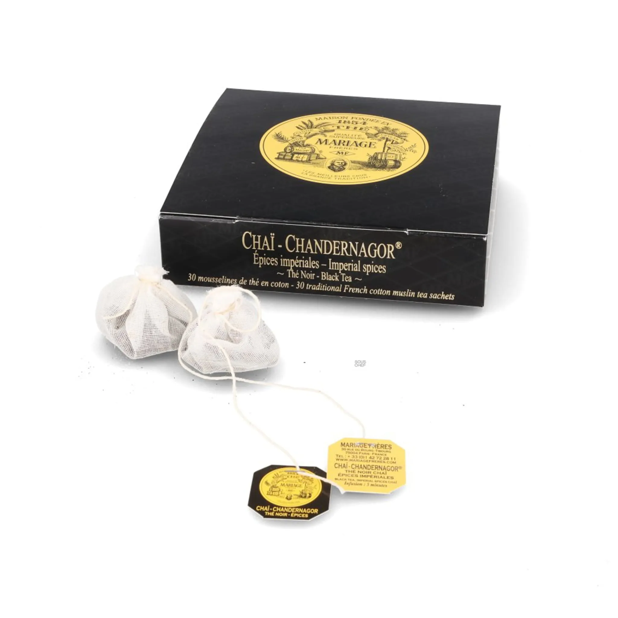 Chai Chandernagor Tea Bags, 75g Ingredients Brands|Drinks