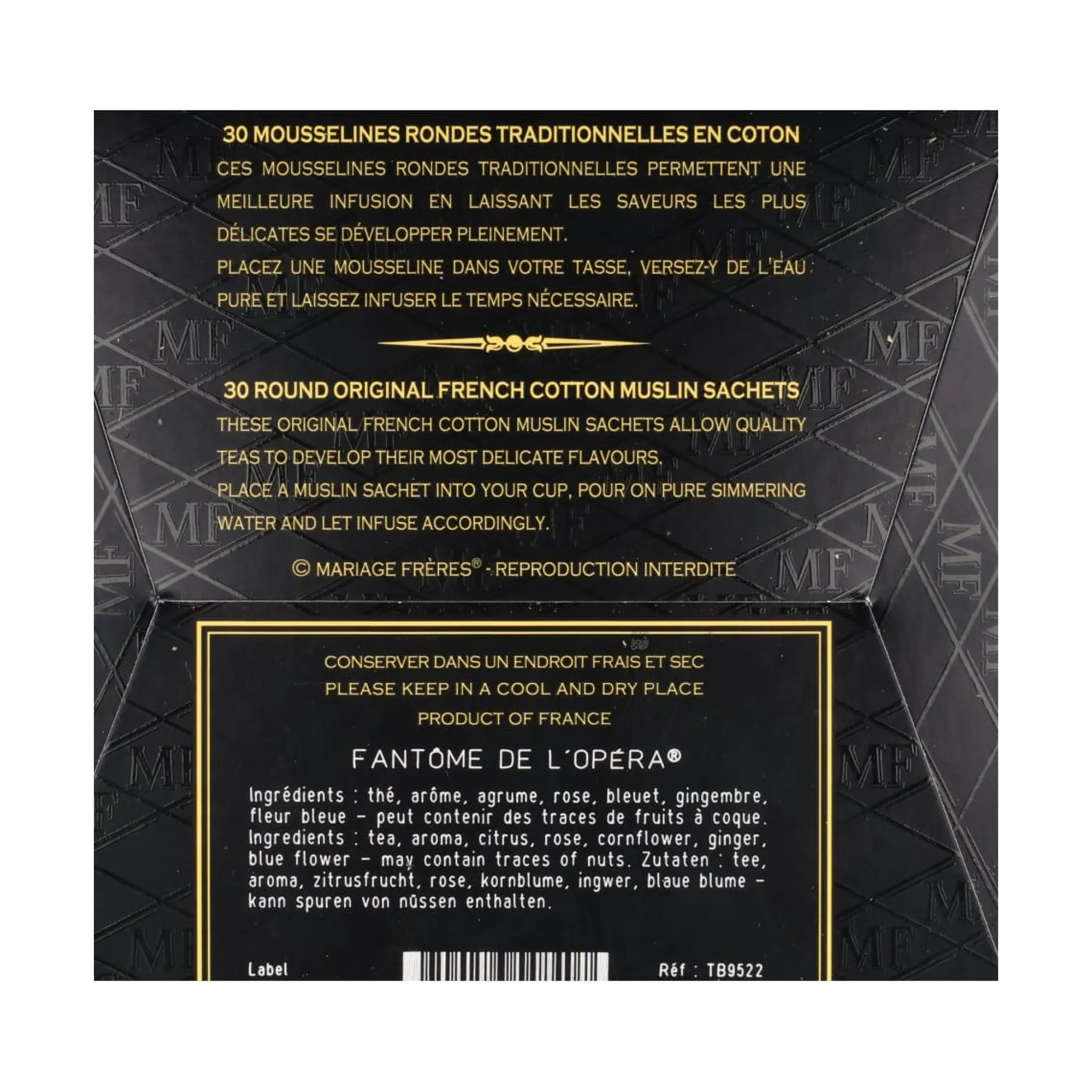 Fantome de l'Opera Tea Bags, 75g Drinks|Ingredients Brands