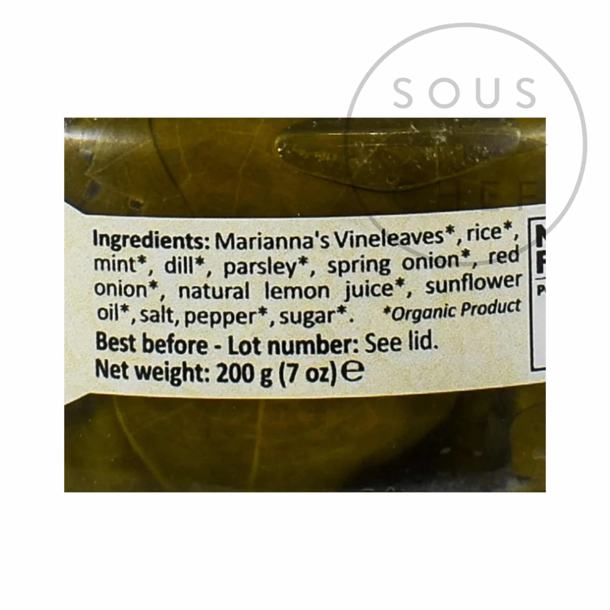 Outlet Organic Dolmadakia Stuffed Vine Leaves, 200g Ingredients Brands|Greek Ingredients