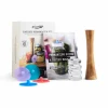 Complete At Home Wide Mouth Fermentation Kit Pickling, Preserving & Fermenting Jars|Recipe Kits
