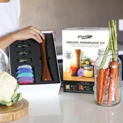 Complete At Home Wide Mouth Fermentation Kit Pickling, Preserving & Fermenting Jars|Recipe Kits