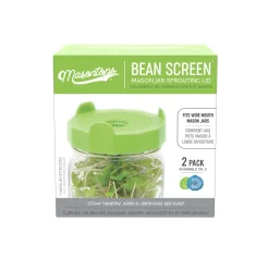Hot Wide Mouth Bean Screens Sprouting Lids, Set of 2 Pickling, Preserving & Fermenting Jars