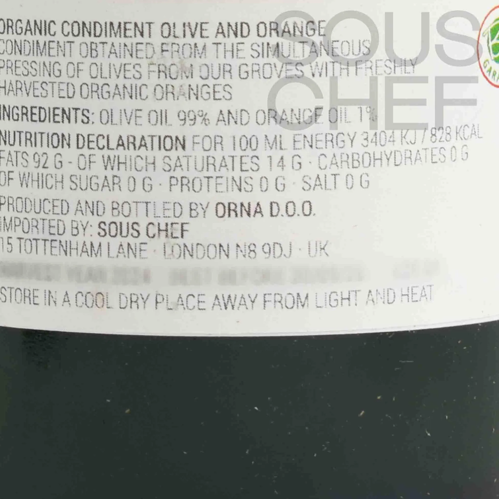 Online Organic Orange Flavoured Olive Oil, 250ml Ingredients Brands|Oil, Vinegar & Dressings