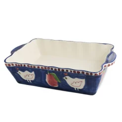 Hot Gallina Blue Rectangular Roasting Dish Baking Supplies & Equipment