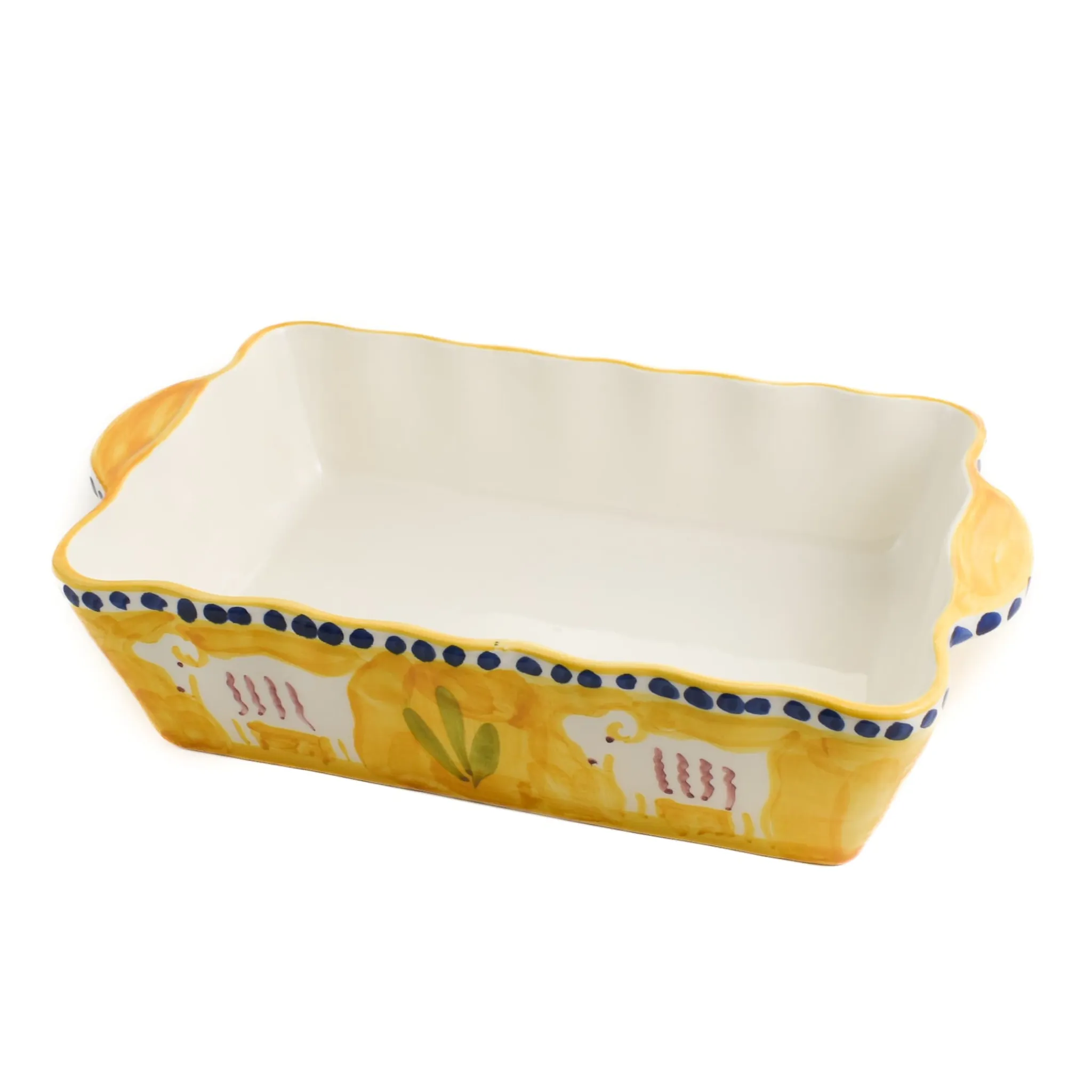 Outlet Gallina Yellow Goat Rectangular Roasting Dish Baking Supplies & Equipment