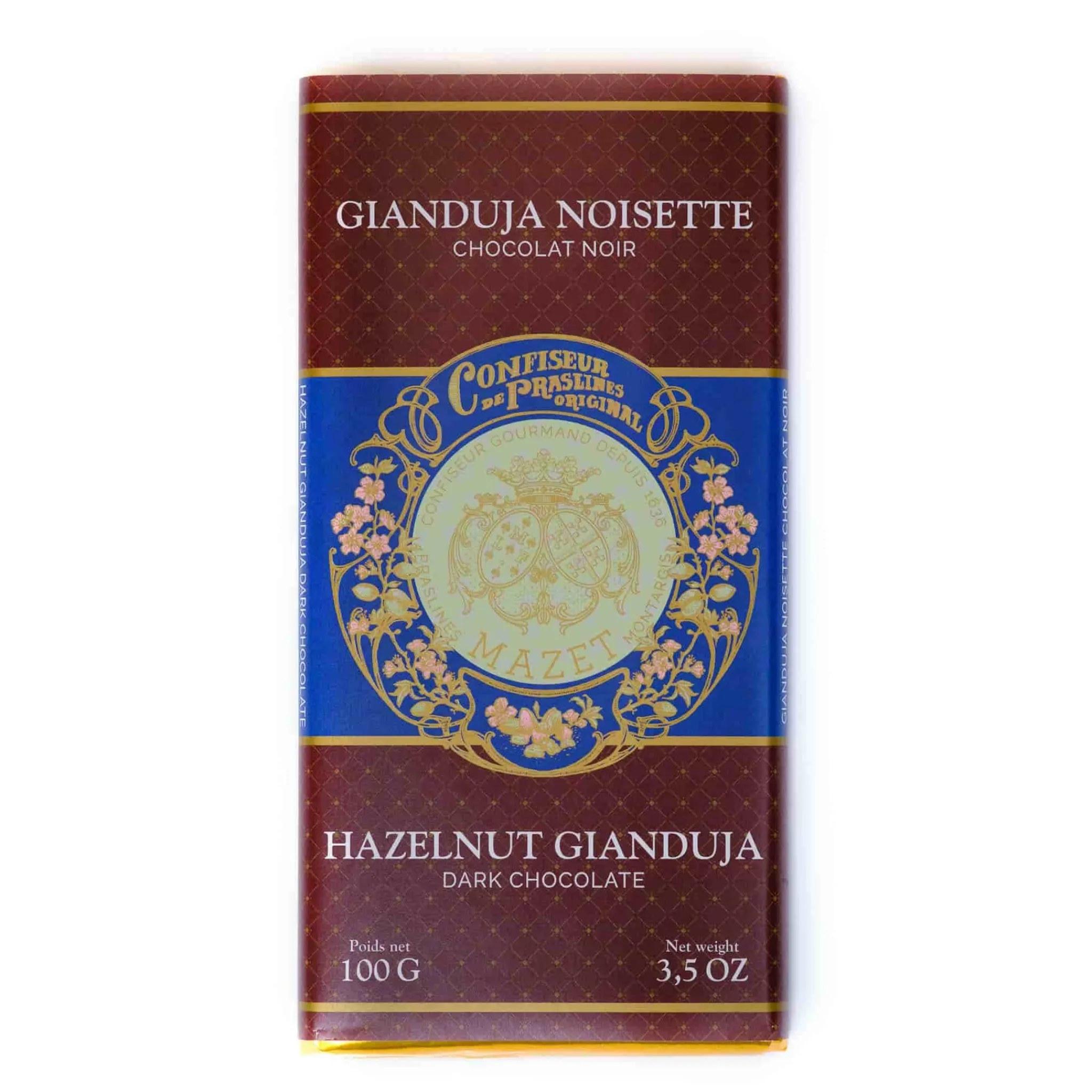 Discount Mazet Gianduja Dark Chocolate Bar, 100g Ingredients Brands|Chocolate & Sweets