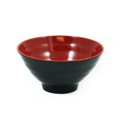 Melamine Red & Black Rice & Soup Bowl, 12cm Tableware Brands|Japanese Ingredients