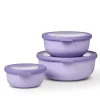 Cirqula Round 3 Piece Set, Nordic Lilac Tableware Brands|Food Storage & Containers