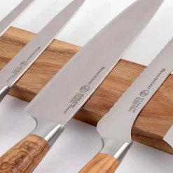 Sale Acacia Wood Magnetic Knife Rail, 45cm Kitchen Knives