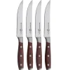Best Avanta Pakkawood 4 Piece Steak Knife Set, Brown Kitchen Knives