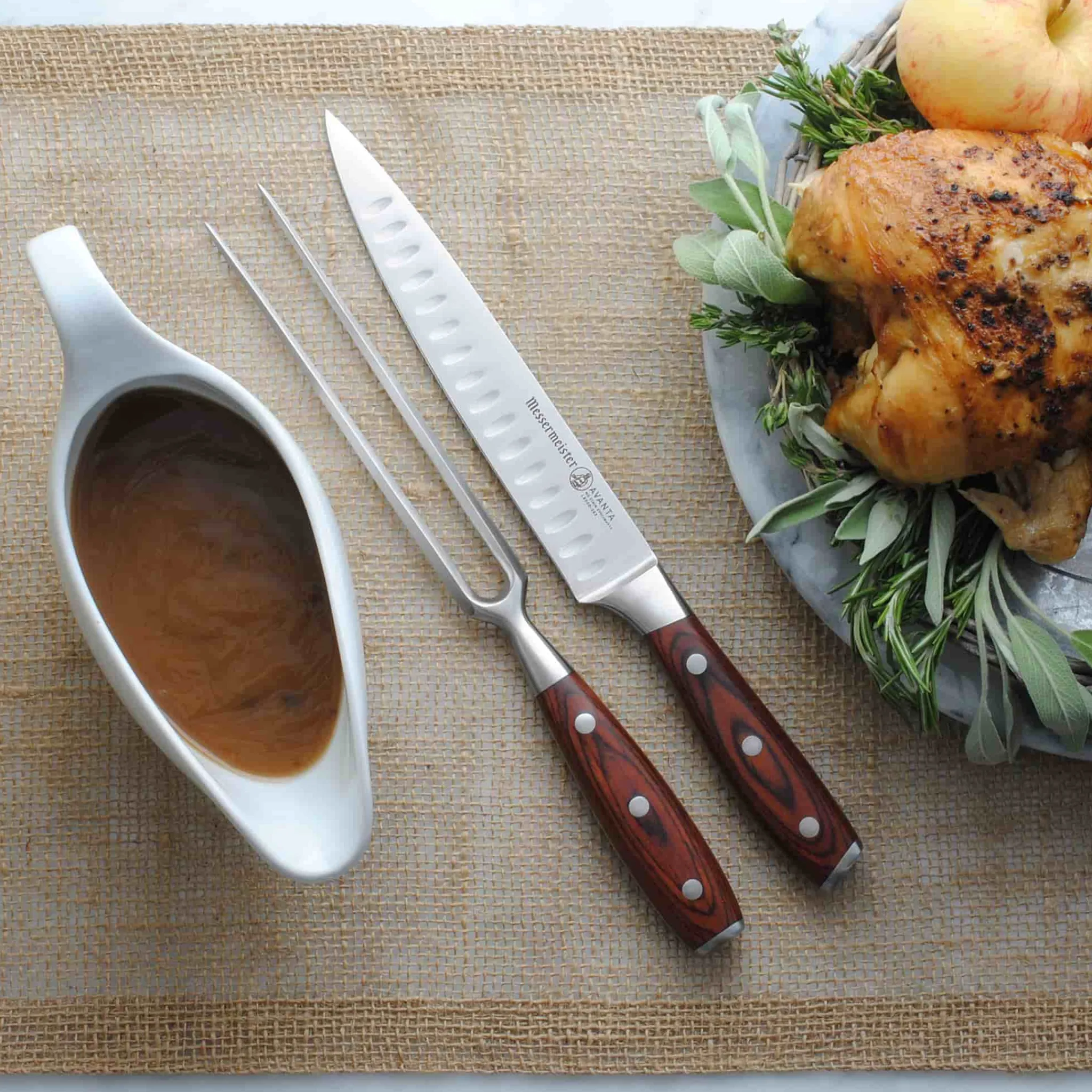 Clearance Avanta Pakkawood Carving Set Kitchen Knives