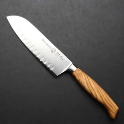Best Oliva Luxe Scalloped Edge Santoku, 16cm Kitchen Knives