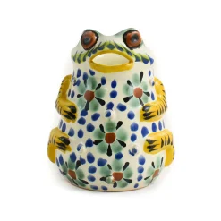 Online Mexican Hand Painted Floral Frog Milk Jug Mexican Ingredients|Jugs & Bottles