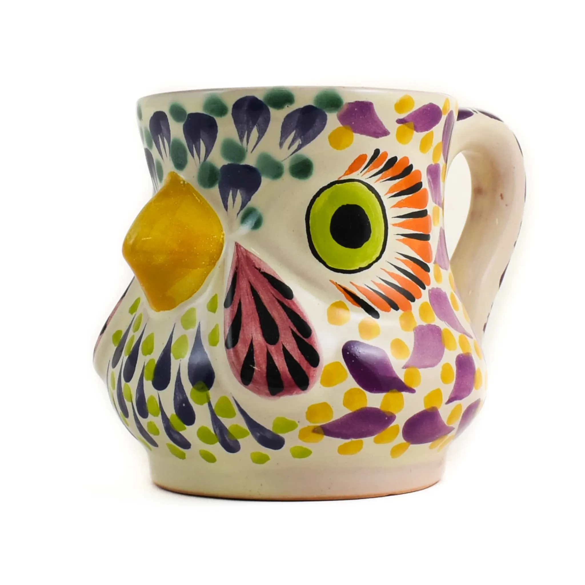 Outlet Mexican Hand Painted Rooster Mug with Orange Detail Mexican Ingredients|Tableware Brands