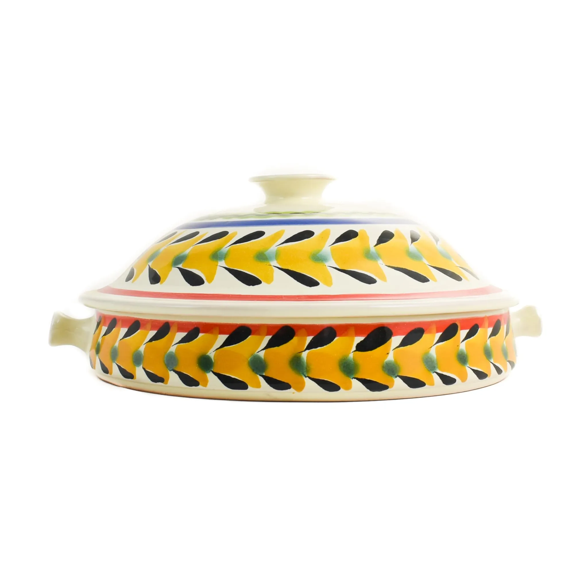Mexican Hand Painted Rooster Tortilla Warmer, 22cm Mexican Ingredients|Tableware Brands