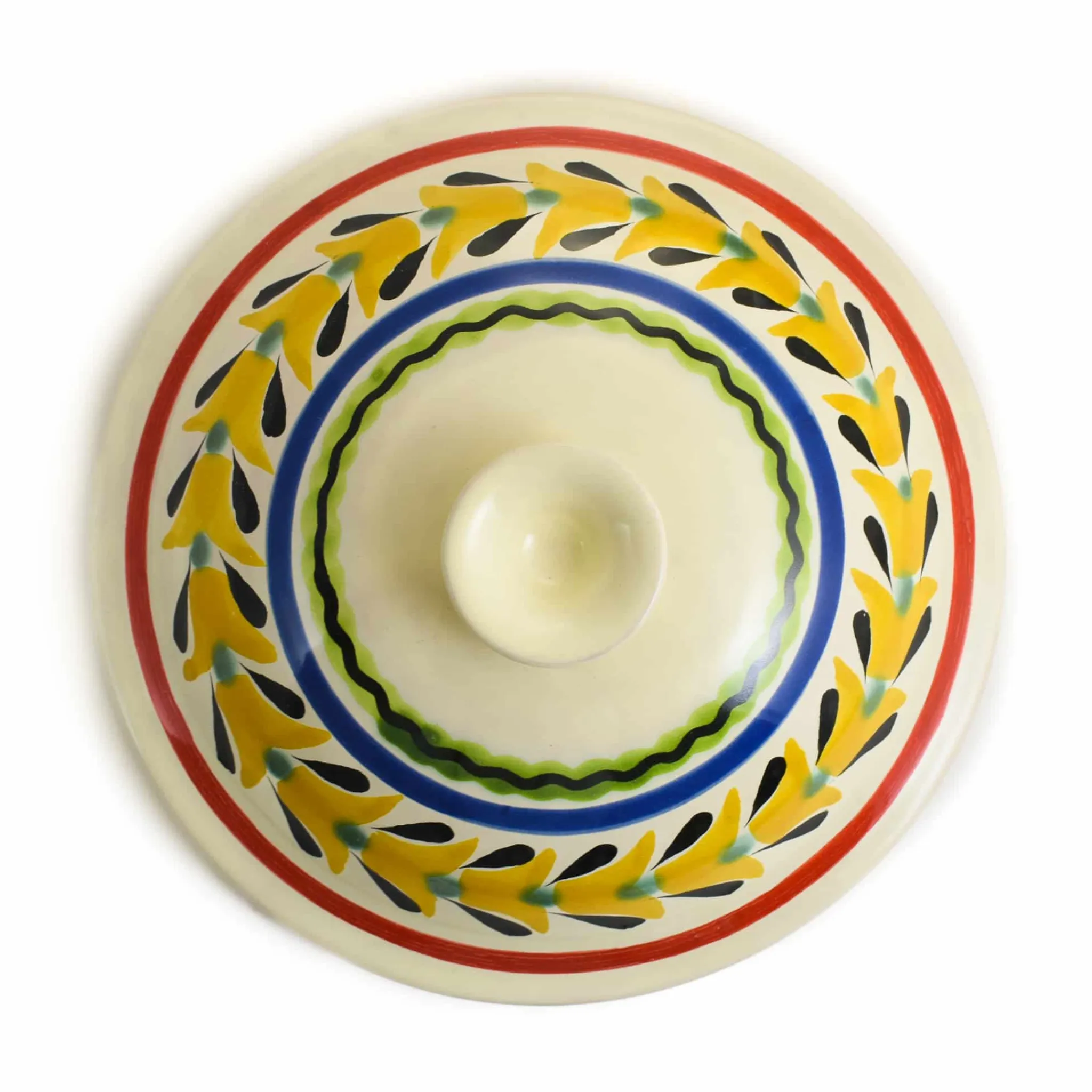 Mexican Hand Painted Rooster Tortilla Warmer, 22cm Mexican Ingredients|Tableware Brands