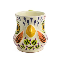 Clearance Mexican Hand Painted Rooster Mug with Green Detail Mexican Ingredients|Tableware Brands