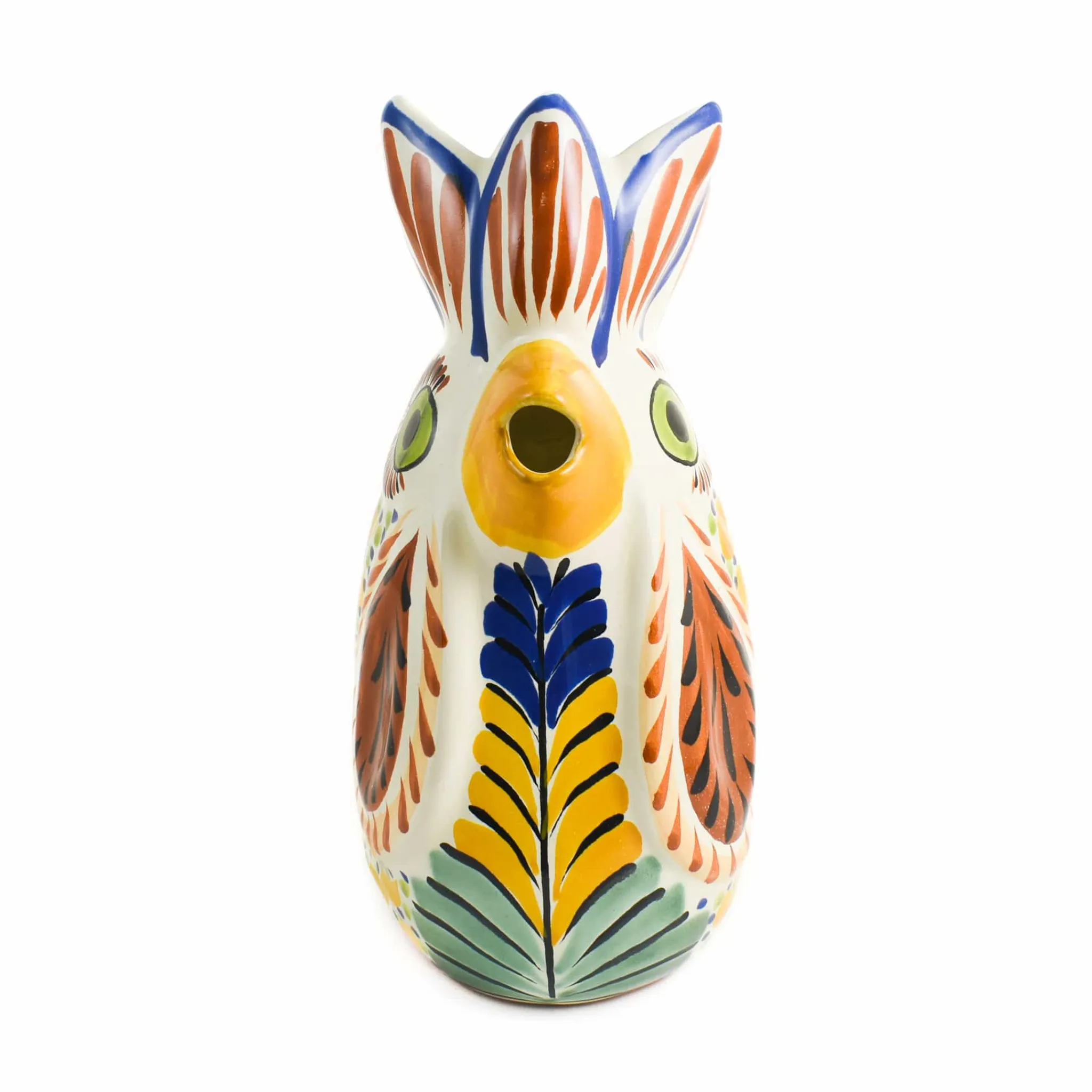 Outlet Mexican Hand Painted Yellow Rooster Pitcher Mexican Ingredients|Jugs & Bottles