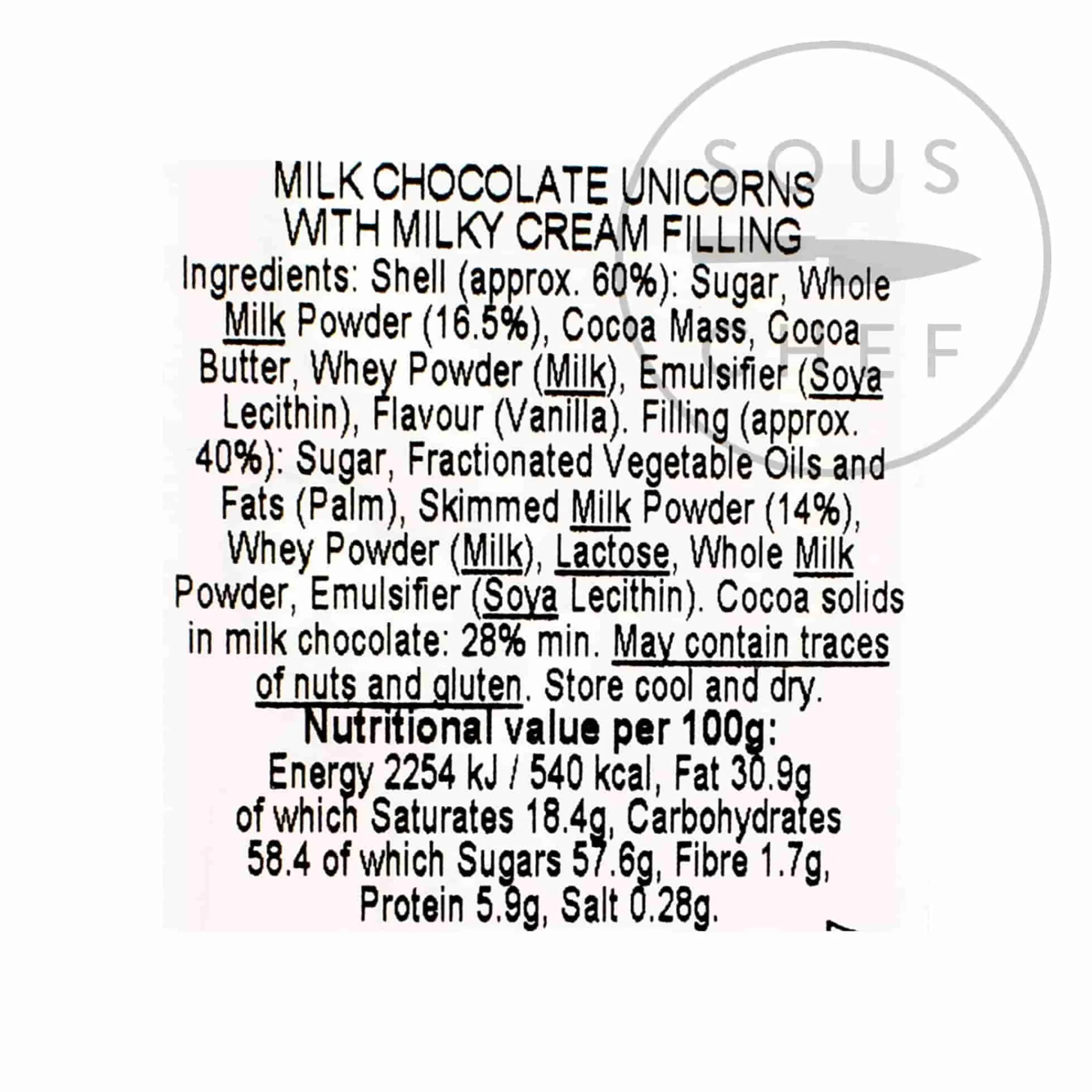Hot Milk Chocolate Unicorns, 90g Ingredients Brands|Chocolate & Sweets
