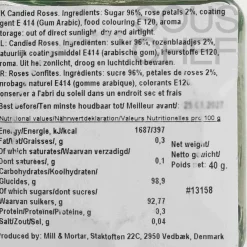 Crystallised Rose Pieces, 40g Middle Eastern Ingredients|Baking Ingredients