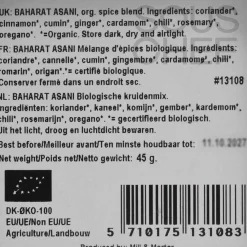Online Organic Baharat Asani, 45g Ingredients Brands|Middle Eastern Ingredients