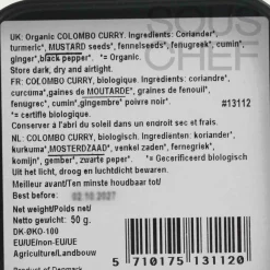 Sale Organic Colombo Curry, 50g Caribbean Ingredients|Herbs & Spices