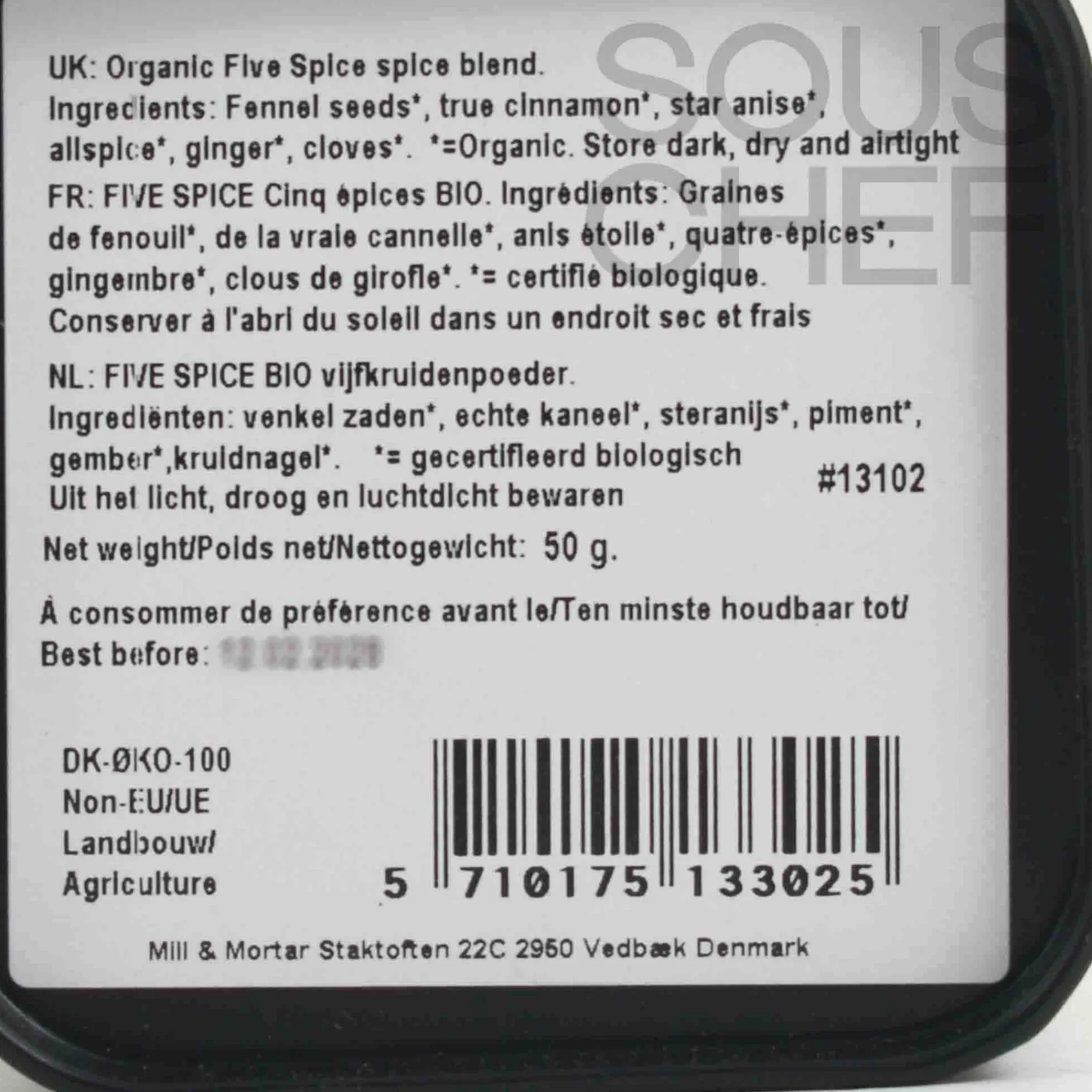 Online Organic Five Spice Blend, 50g Ingredients Brands|Chinese Ingredients