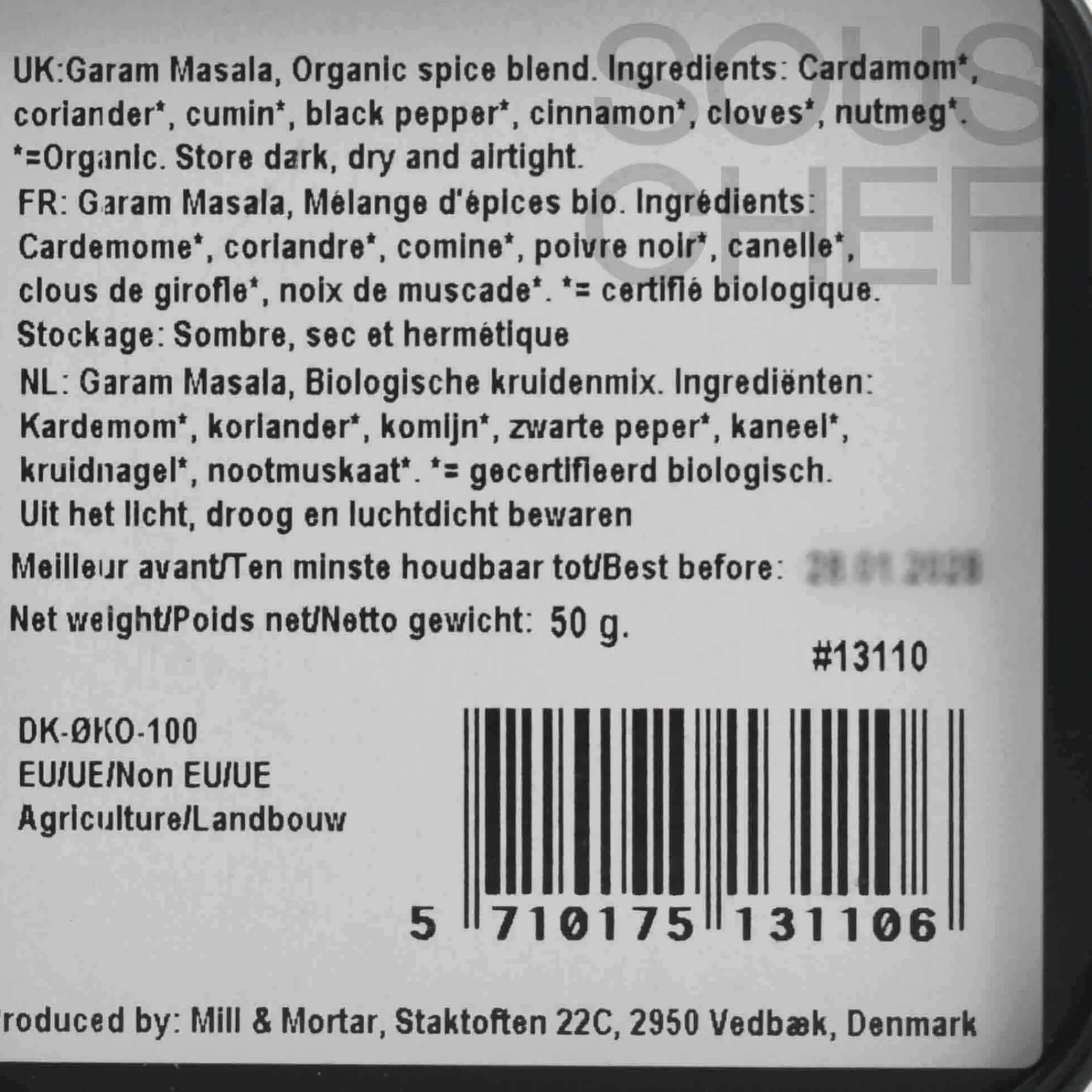 New Organic Garam Masala, 50g Indian Ingredients|Herbs & Spices