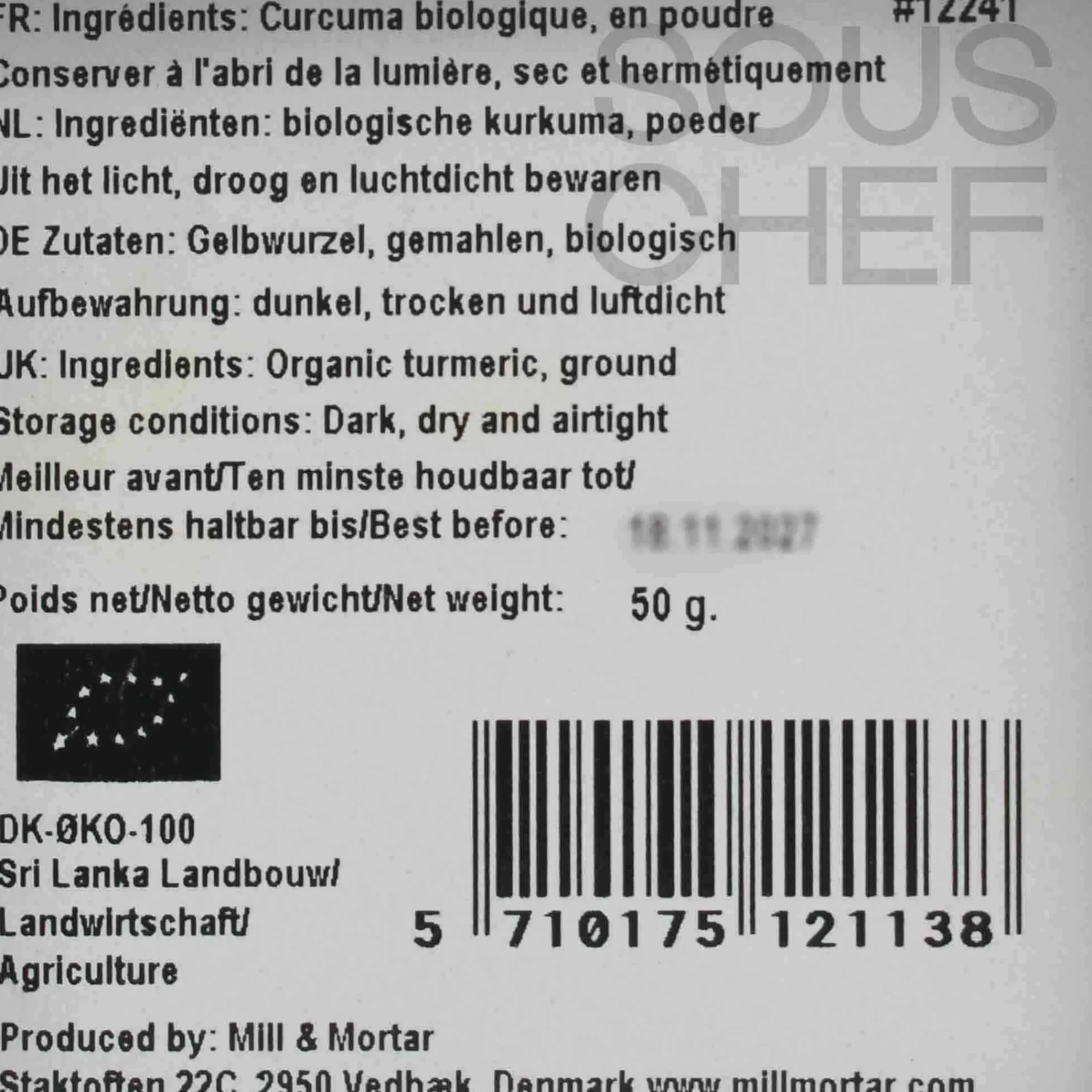 New Organic Ground Turmeric, 50g Ingredients Brands|Indian Ingredients