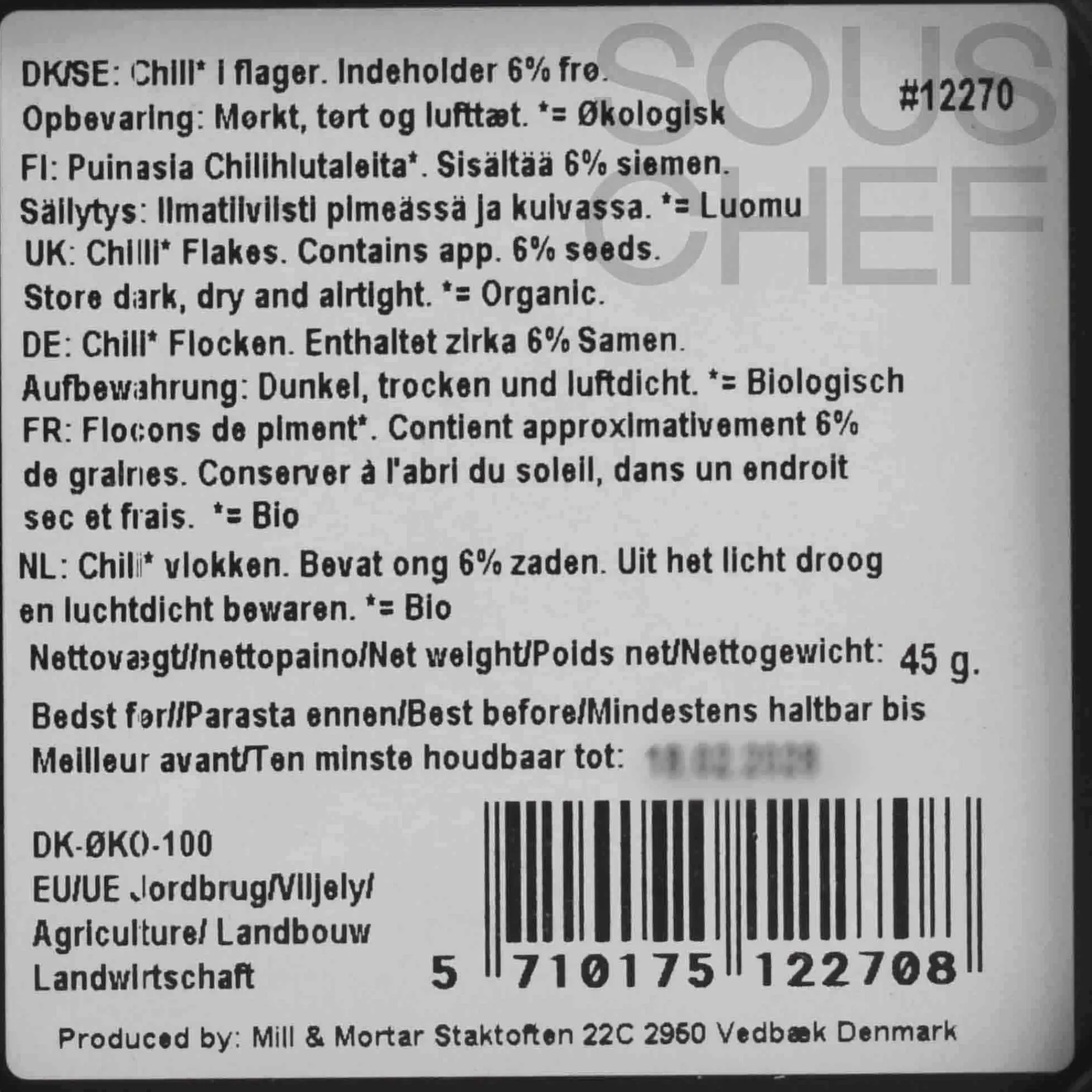 Online Organic Pul Biber Chilli, 45g Middle Eastern Ingredients|Herbs & Spices