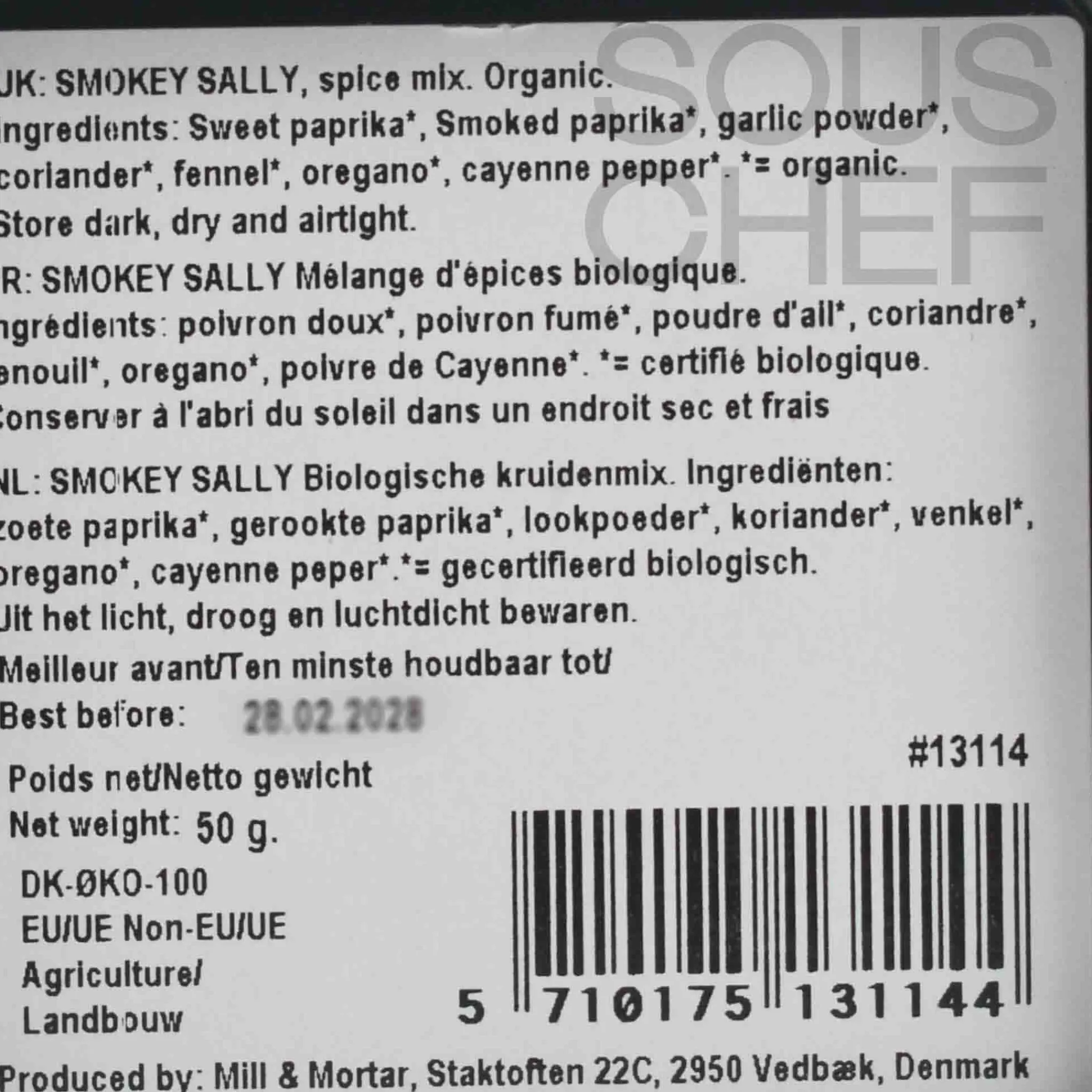 Organic Smokey Sally BBQ Rub, 50g American Ingredients|Herbs & Spices