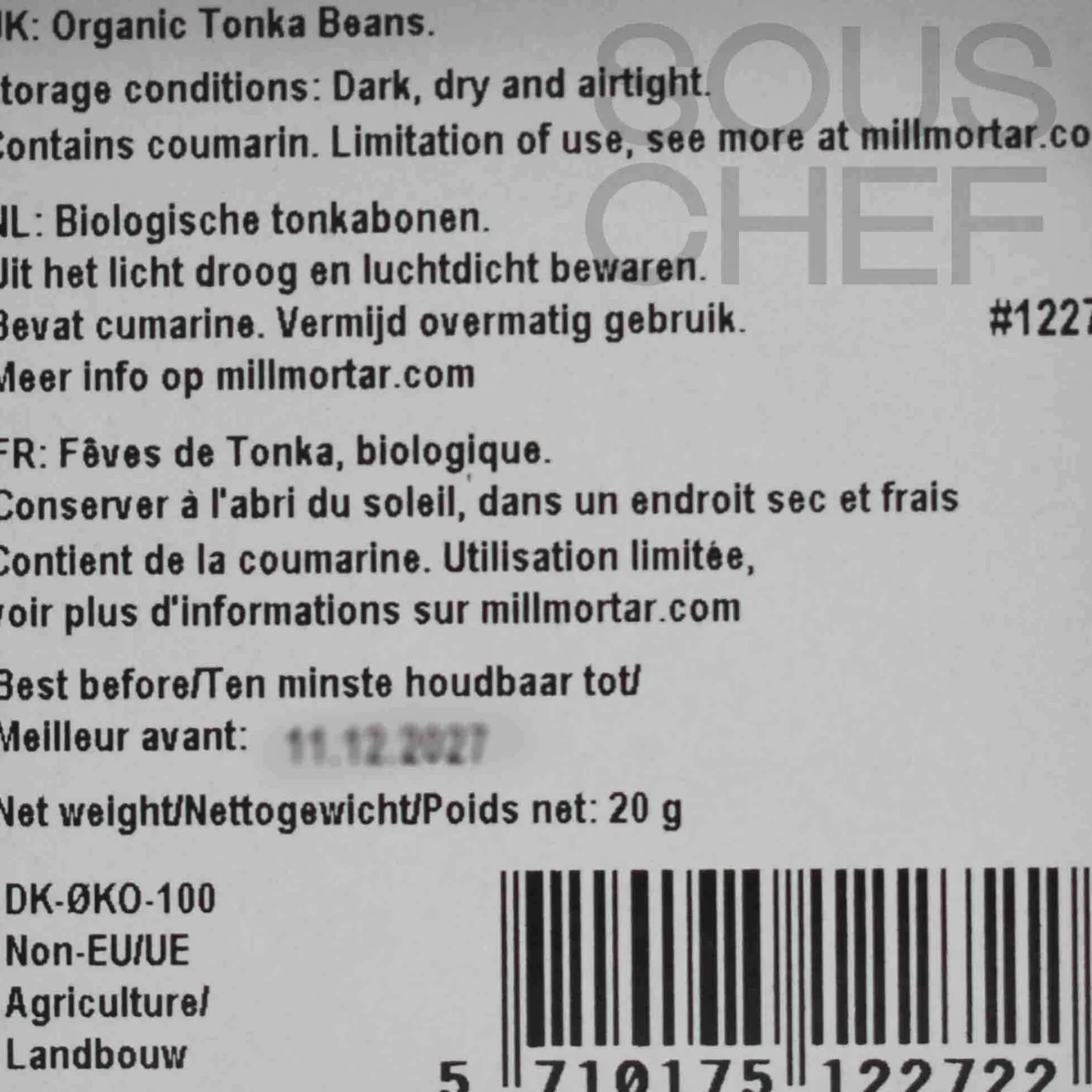 Sale Organic Tonka Beans, 20g French Ingredients|Herbs & Spices