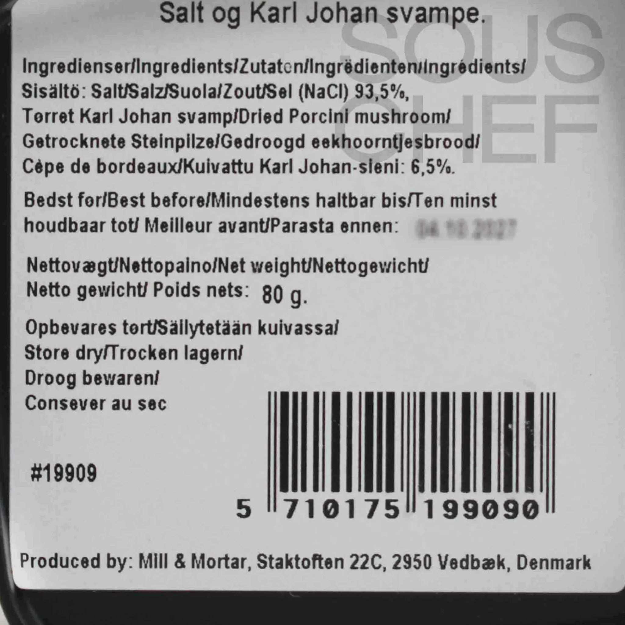 Clearance Porcini Salt Flakes, 80g Ingredients Brands|Italian Ingredients
