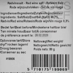 Sale Red Wine Salt Flakes, 80g Ingredients Brands|French Ingredients