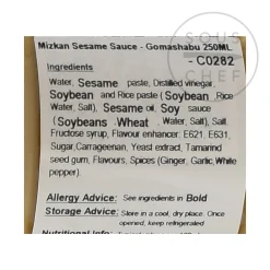 Discount Gomashabu Sesame Dressing, 250ml Ingredients Brands|Japanese Ingredients