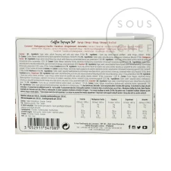 New Coffee Syrup Set, 5x50ml Ingredients Brands|Drinks