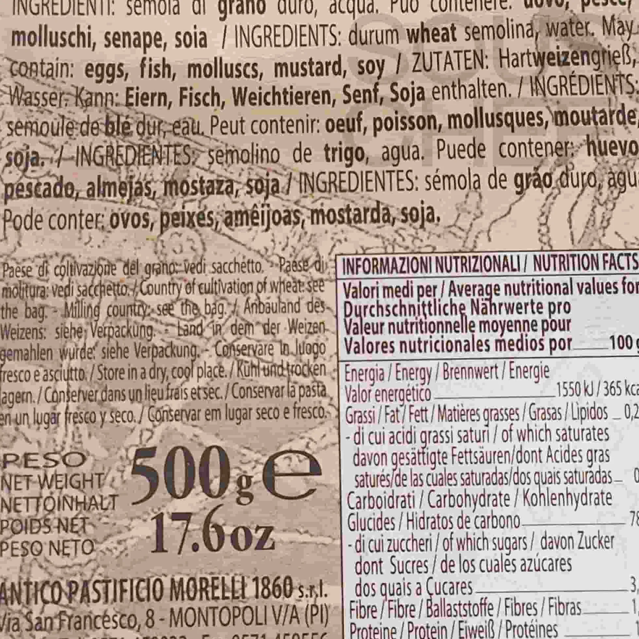 Clearance Anelli di Toscana, 500g Italian Ingredients|Pasta, Rice & Beans