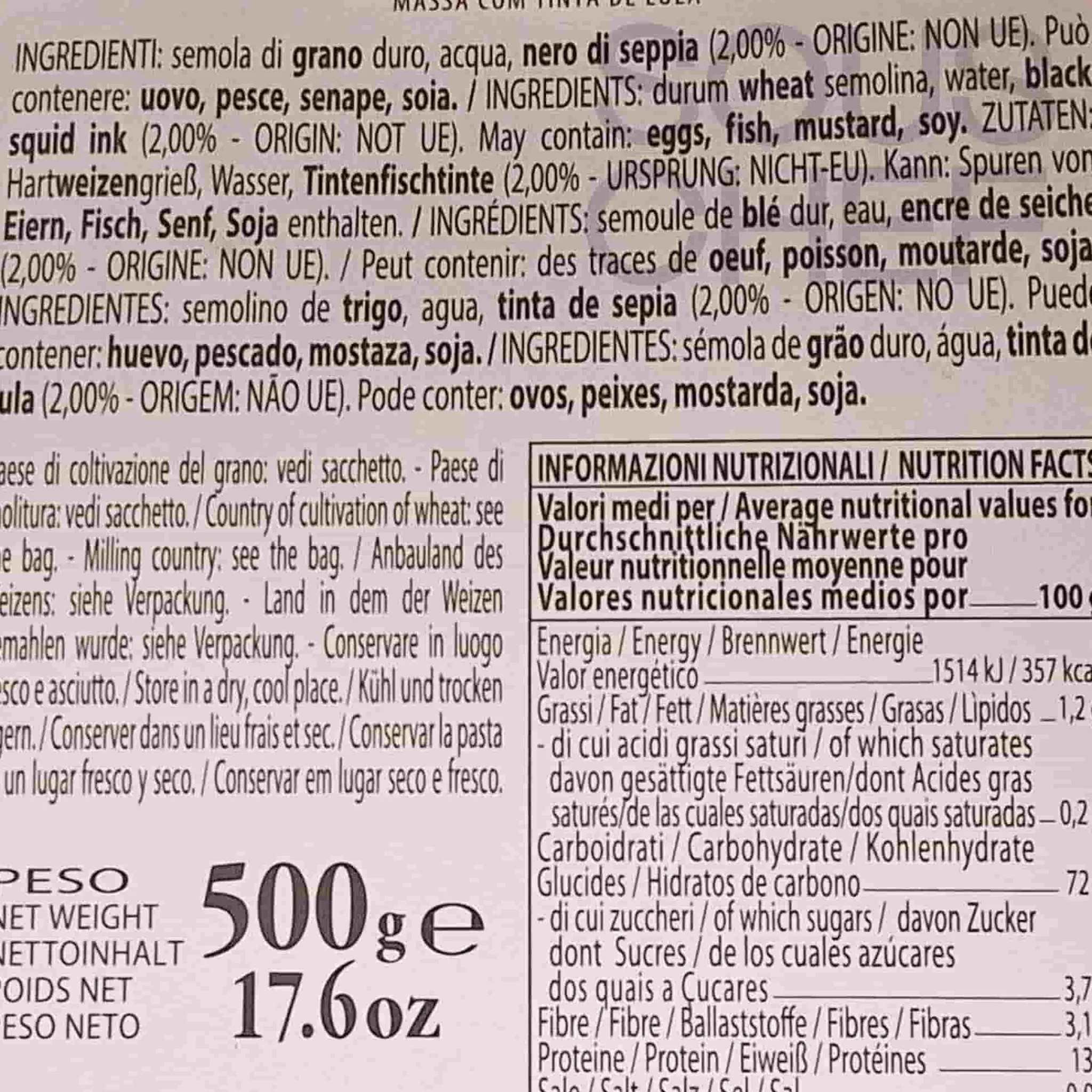 Sale Black and White Fregola, 500g Ingredients Brands|Italian Ingredients