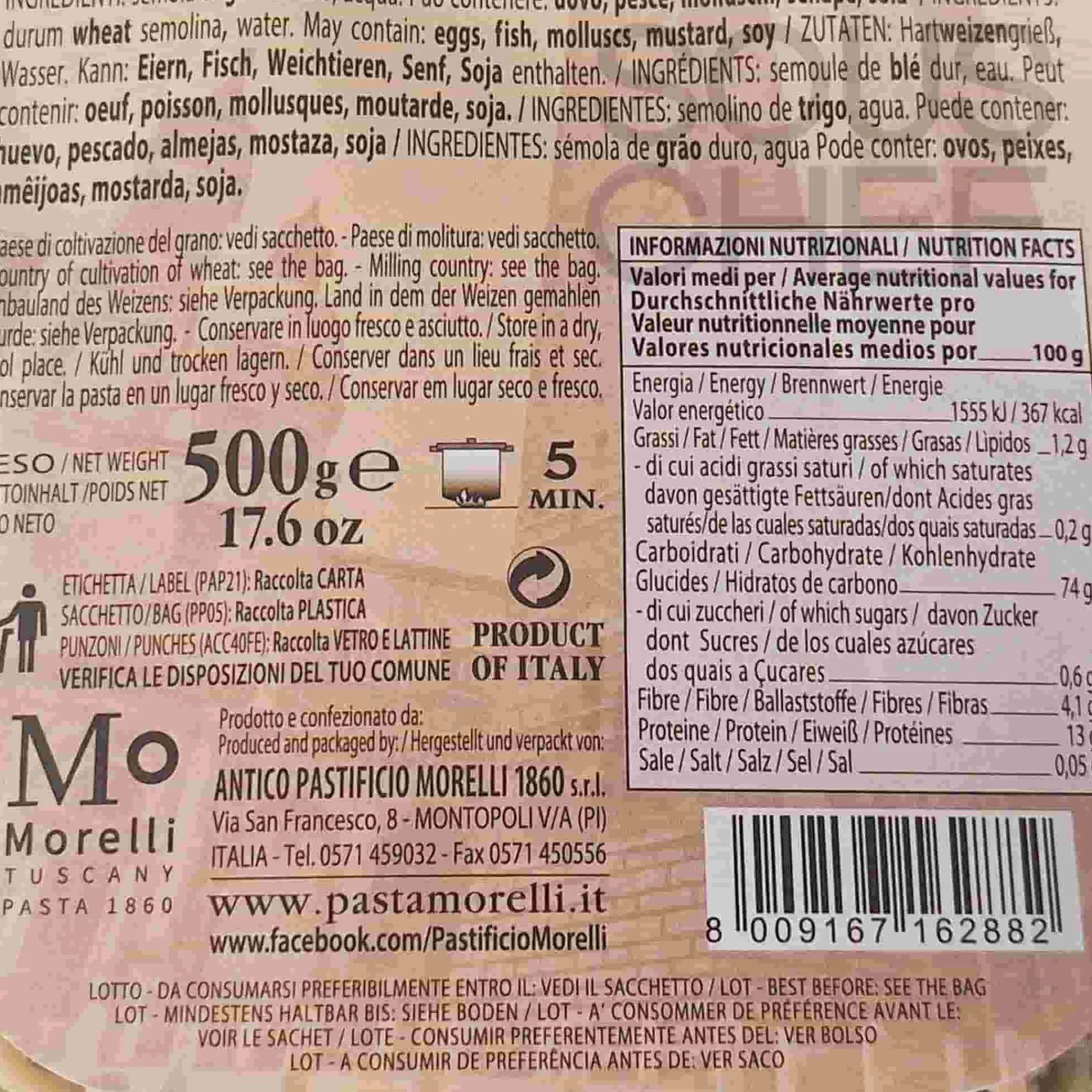 Online Gramigna Paglia e Fieno, 500g Italian Ingredients|Pasta, Rice & Beans