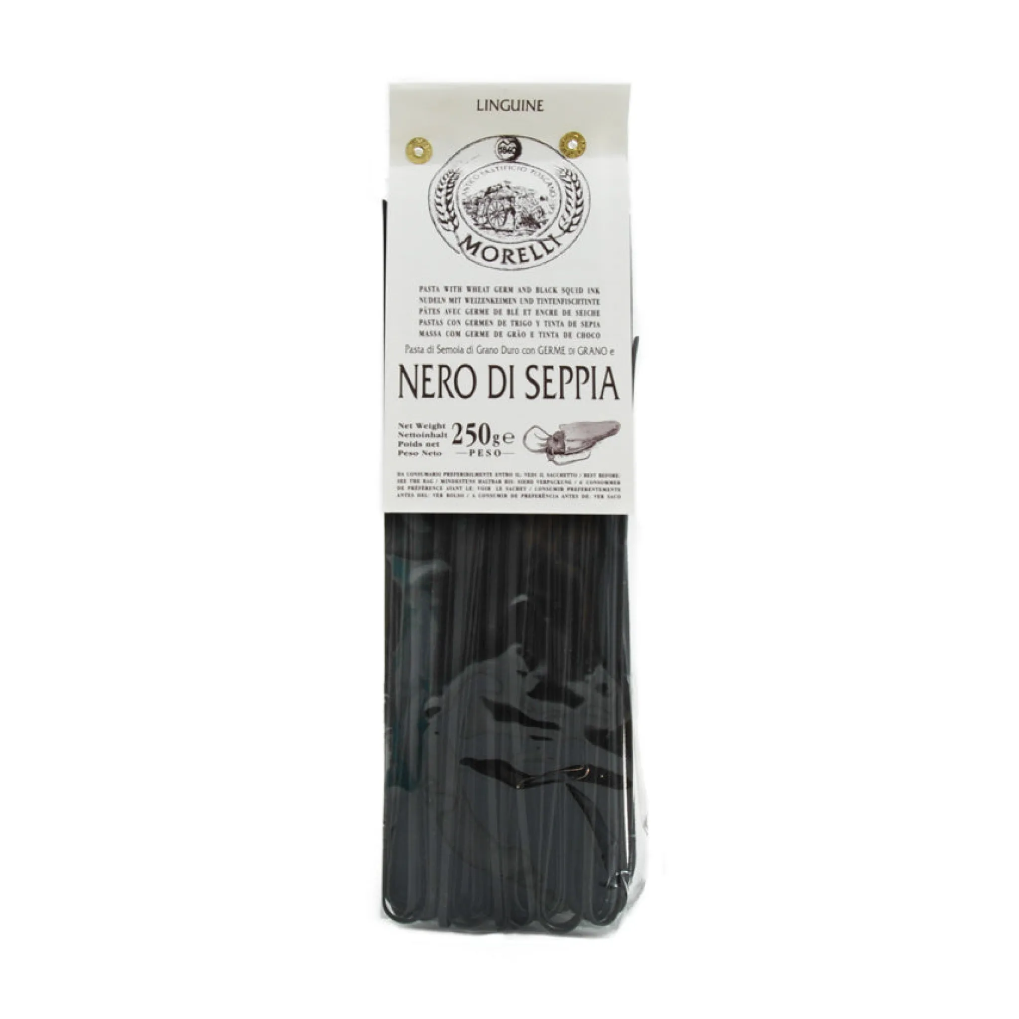 Clearance Squid ink Linguine, 250g Italian Ingredients|Pasta, Rice & Beans