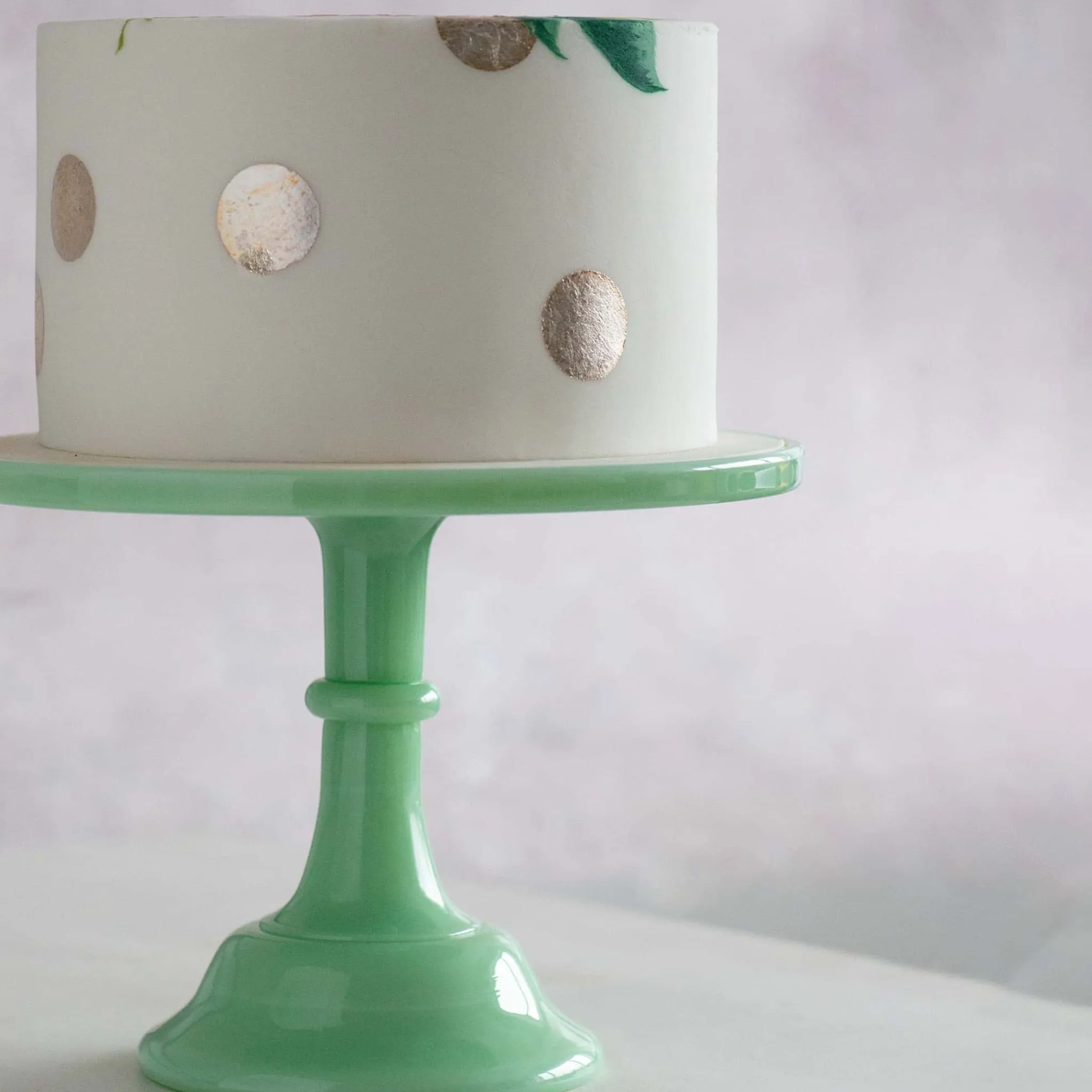 Best Jade Milk Glass Cake Stand American Ingredients|Serveware