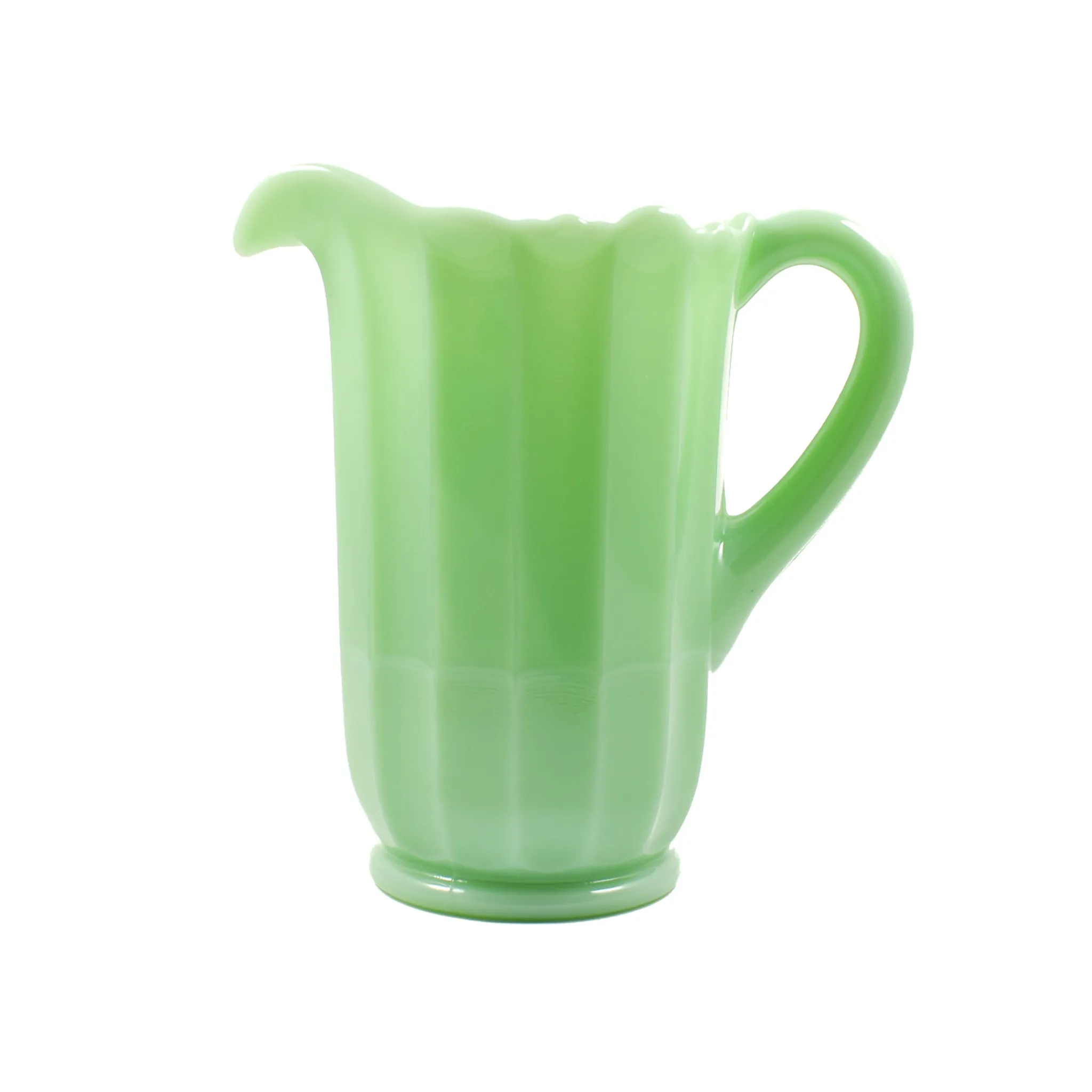 New Jade Milk Glass Pitcher American Ingredients|Jugs & Bottles