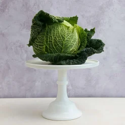 Hot White Milk Glass Cake Stand American Ingredients|Serveware