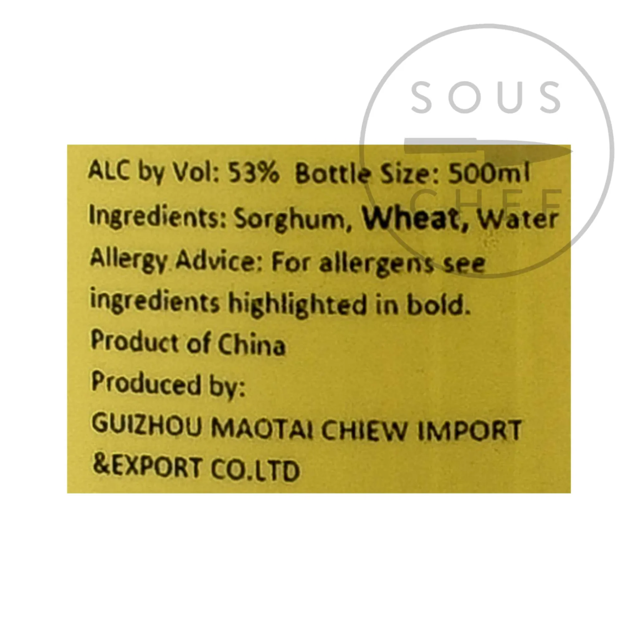 Clearance Chun 1998 Baijiu 53%, 500ml Ingredients Brands|Chinese Ingredients