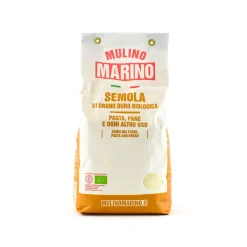 Organic Semola di Grano Duro Wheat Flour, 1kg Italian Ingredients|Baking Ingredients