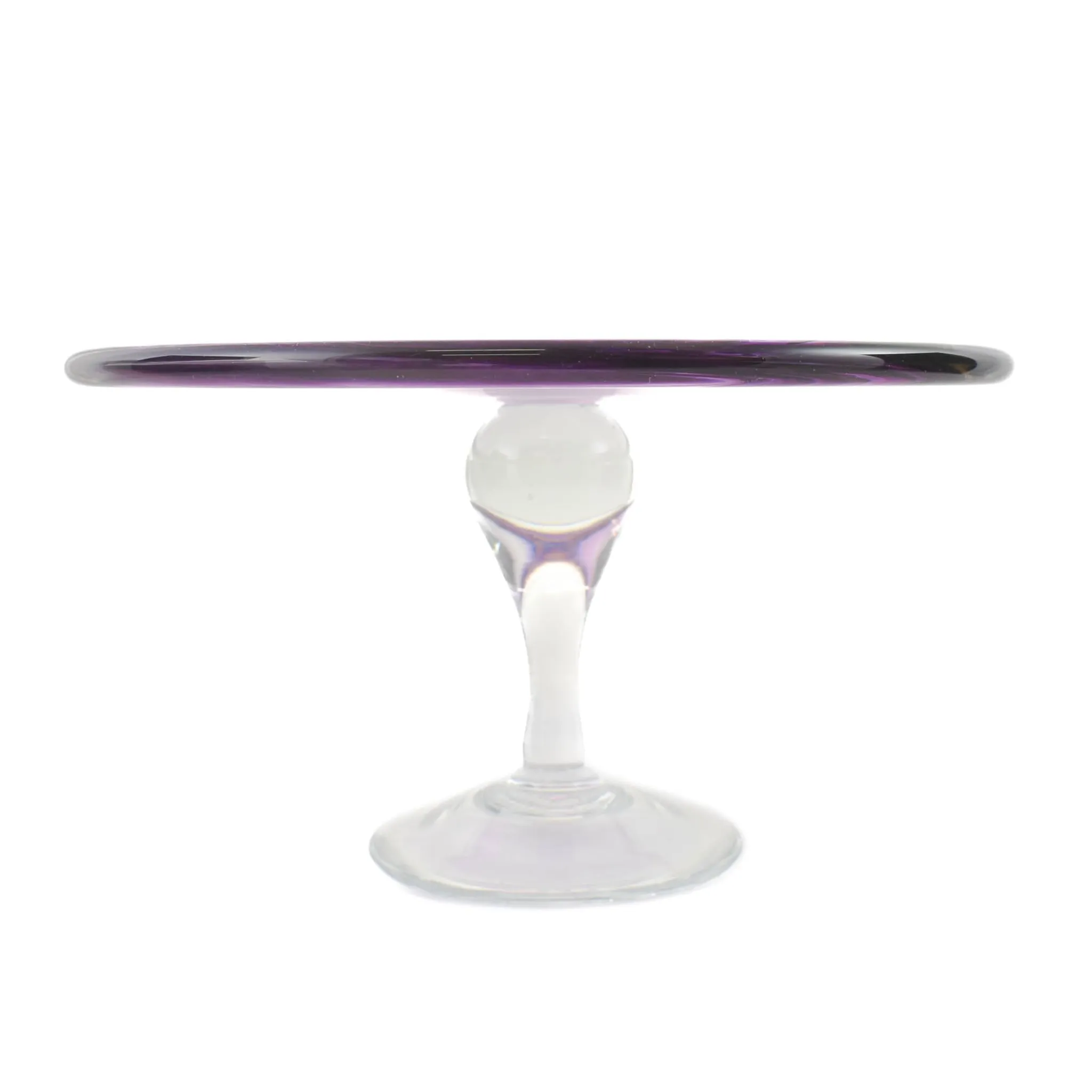 Discount Murano Glass Amethyst Cake Stand, 25cm Tableware Brands