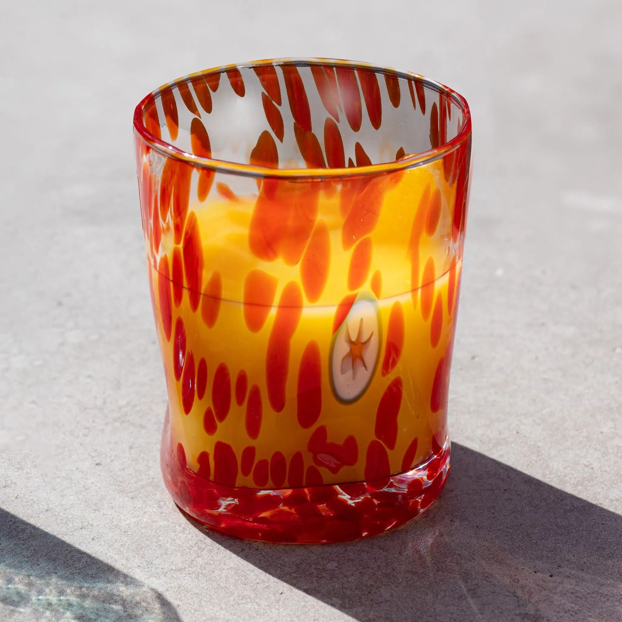 Online Murano Glass Tumbler, Orange Table Setting|Drinking Glasses