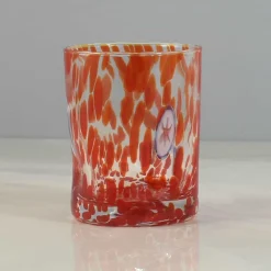 Online Murano Glass Tumbler, Orange Table Setting|Drinking Glasses