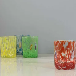 Online Murano Glass Tumbler, Orange Table Setting|Drinking Glasses