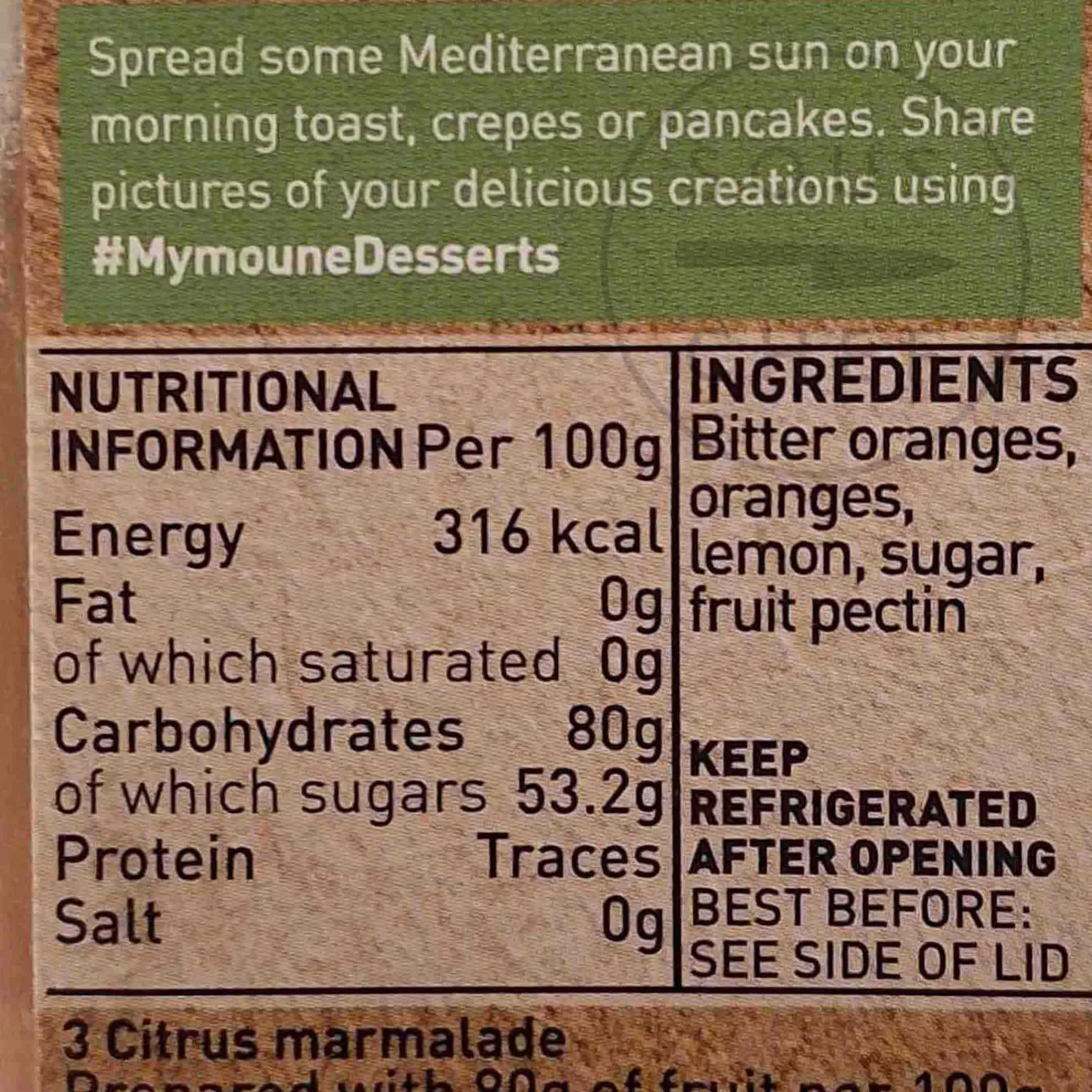 Discount Citrus Marmalade, 340g Ingredients Brands|Jam, Honey & Spreads